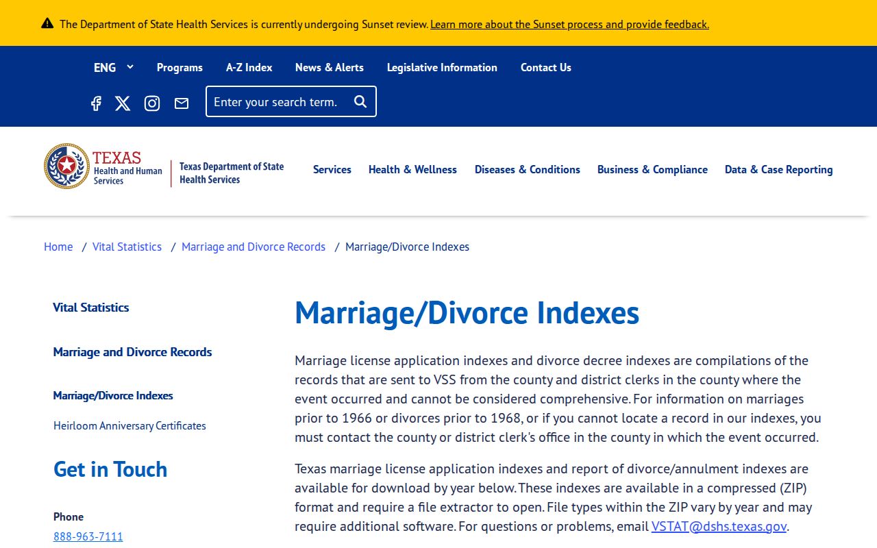 Nueces County resident lookup through Texas marriage and divorce indexes